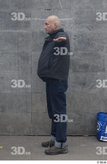 Whole Body Man T poses White Casual Overweight Standing Street photo references