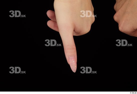 Fingers Woman White Slim Studio photo references