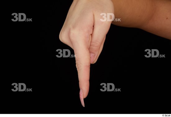 Fingers Woman White Slim Studio photo references