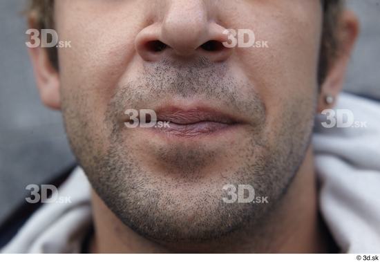 Mouth Man White Casual Average Street photo references