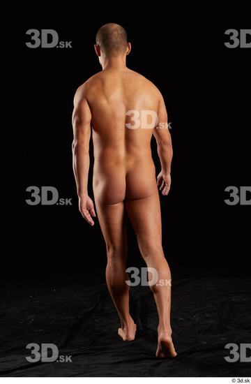 Whole Body Man White Nude Slim Walking Studio photo references