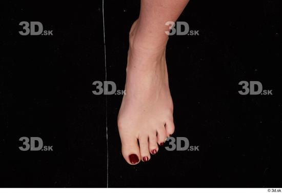 Foot Woman White Nude Casual Slim Studio photo references