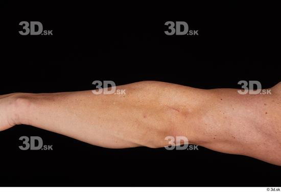 Forearm Man White Nude Athletic Studio photo references