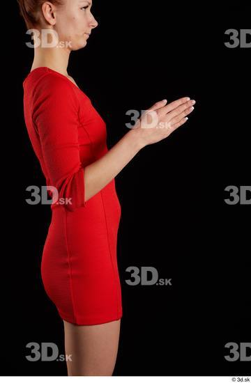 Woman White Slim Female Studio Poses