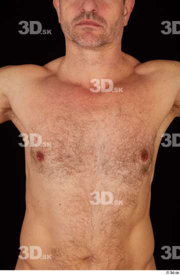 Chest Man White Nude Muscular Studio photo references