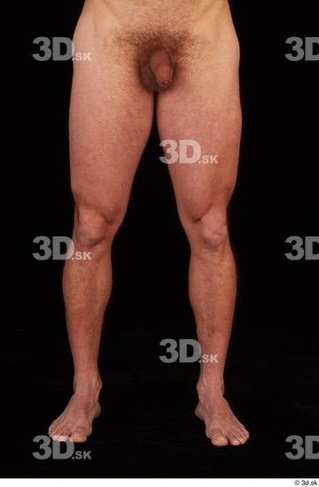 Leg Man White Nude Muscular Studio photo references