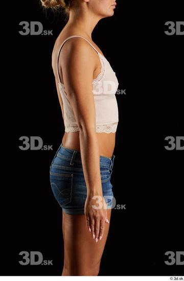 Arm Woman White Slim Studio photo references