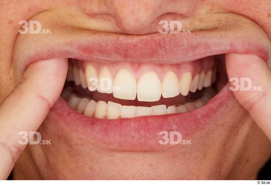 Teeth Woman White Slim Studio photo references