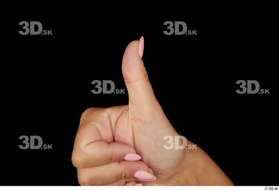 Fingers Woman White Slim Studio photo references