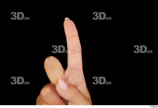 Fingers Woman White Slim Studio photo references