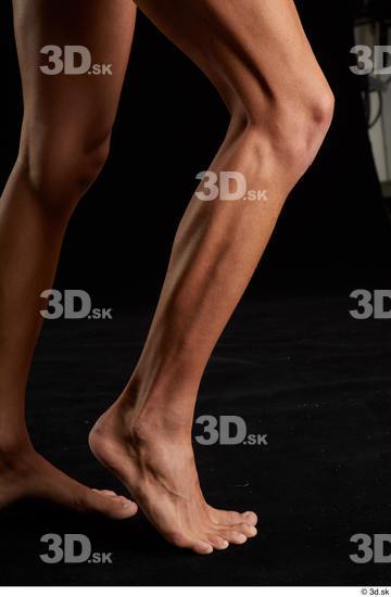 Calf Man White Nude Athletic Studio photo references