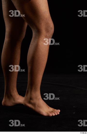 Calf Man Black Nude Average Studio photo references