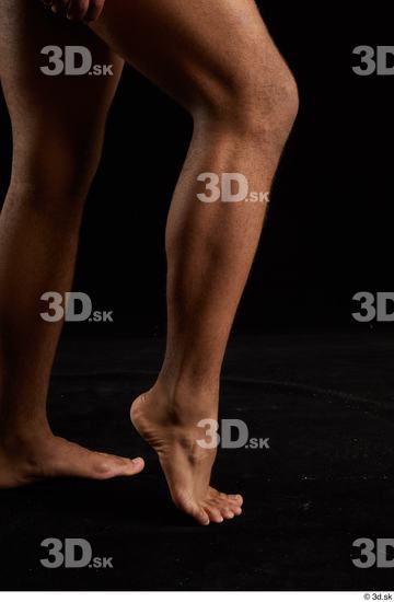 Calf Man Black Nude Average Studio photo references