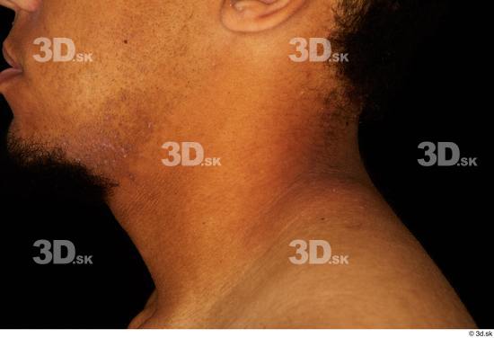 Neck Man Black Average Studio photo references