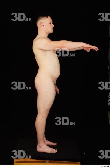 Whole Body Man White Nude Average Standing Studio photo references