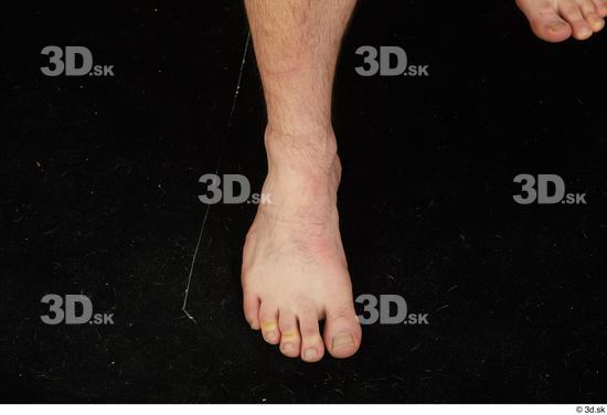 Foot Man White Nude Average Studio photo references