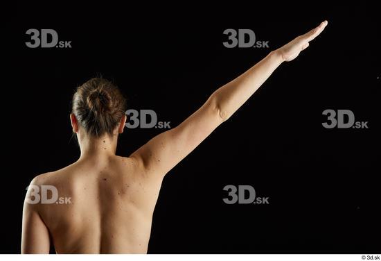 Arm Back Woman White Nude Average Studio photo references