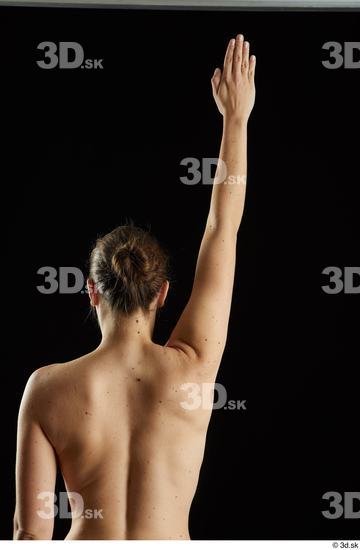 Arm Back Woman White Nude Average Studio photo references