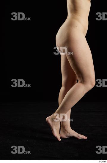 Calf Woman White Nude Average Studio photo references