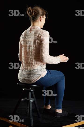 Whole Body Woman White Average Sitting Studio photo references