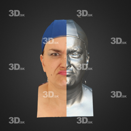 Head Emotions Man White 3D Phonemes And Emotions