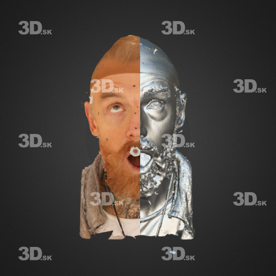 Head Emotions Man White 3D Phonemes And Emotions