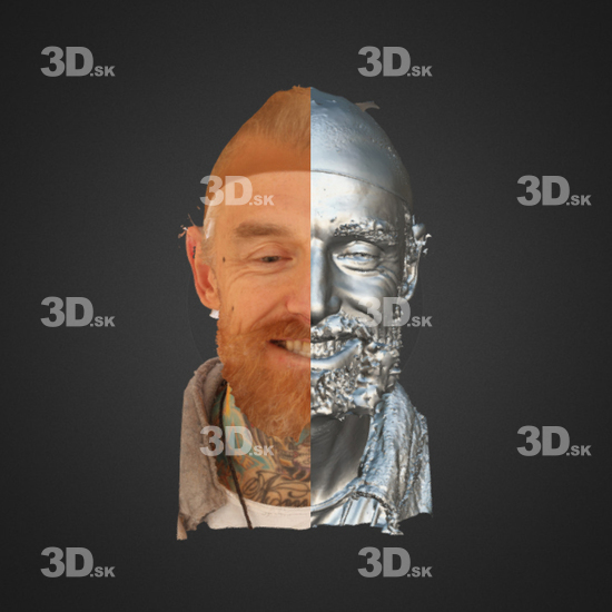 Head Emotions Man White 3D Phonemes And Emotions