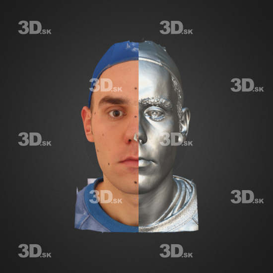 Head Emotions Man White 3D Phonemes And Emotions