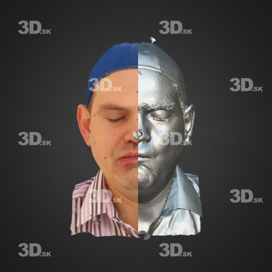 Head Emotions Man White 3D Phonemes And Emotions