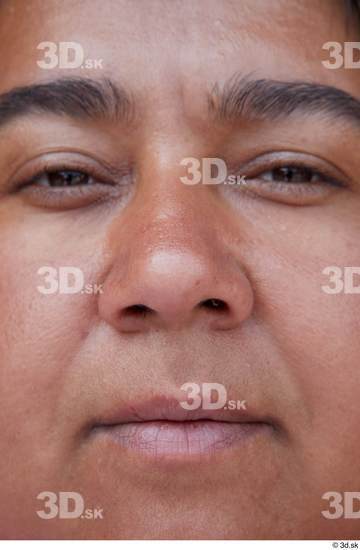 Nose Woman White Casual Overweight Street photo references