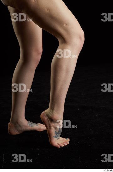 Calf Woman White Nude Average Studio photo references