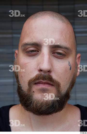 Head Man White Tattoo Casual Average Street photo references