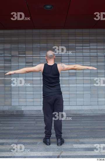 Whole Body Man T poses White Casual Average Standing Street photo references