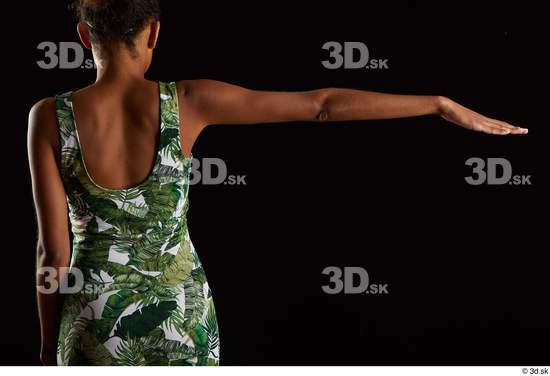 Woman Black Slim Female Studio Poses