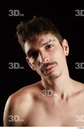 Man White Slim Male Studio Poses