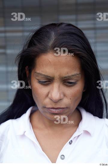 Head Woman White Casual Average Street photo references