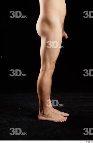 Calf Man White Nude Average Studio photo references