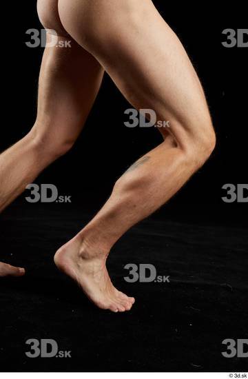 Calf Man White Nude Average Studio photo references