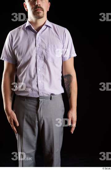 Arm Man White Shirt Average Studio photo references