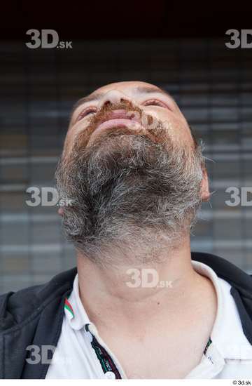 Head Man White Casual Average Bearded Street photo references