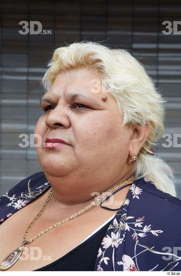 Head Woman White Casual Overweight Street photo references