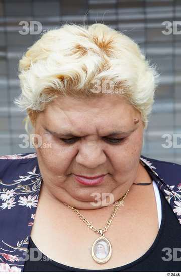 Head Hair Woman White Casual Overweight Street photo references