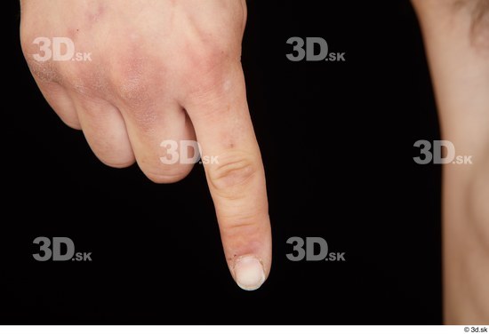 Fingers Man White Slim Studio photo references