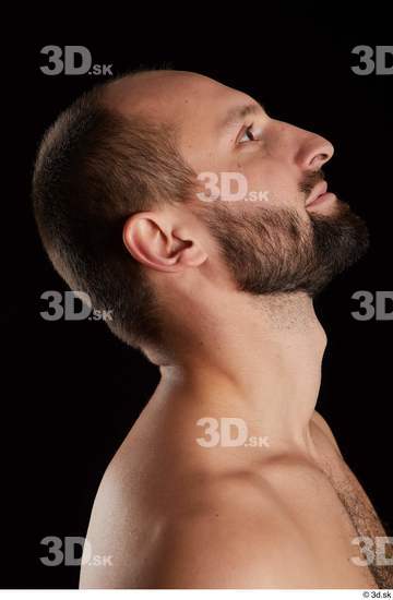 Head Man White Slim Bearded Studio photo references