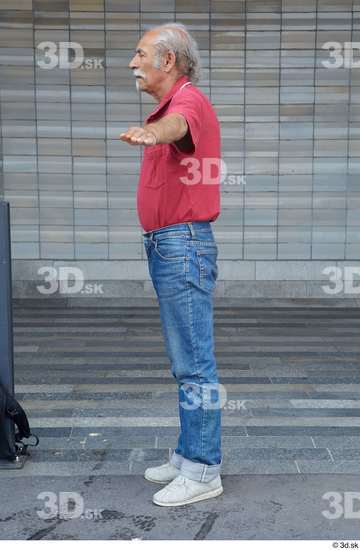 Whole Body Man T poses White Casual Average Standing Street photo references