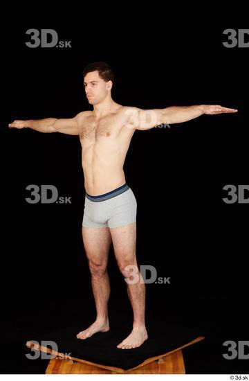 Man White Athletic Male Studio Poses