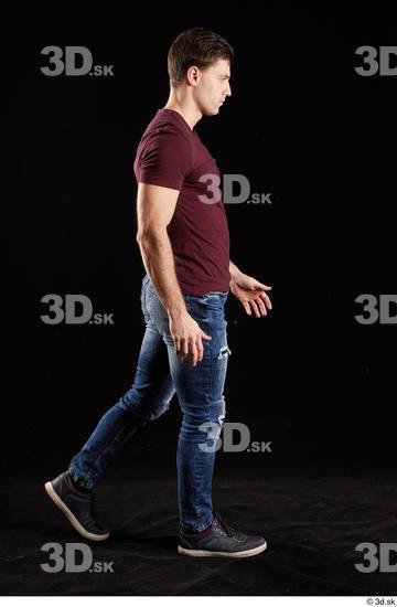 Man White Athletic Male Studio Poses