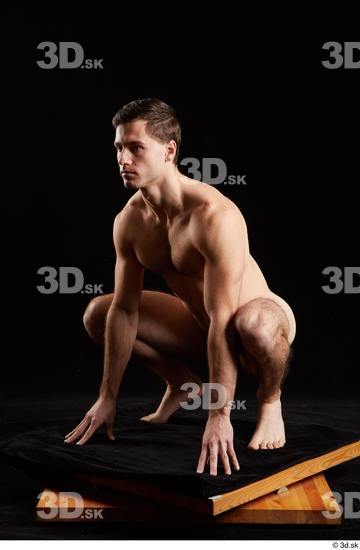 Man White Athletic Male Studio Poses