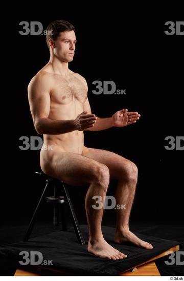 Man White Athletic Male Studio Poses