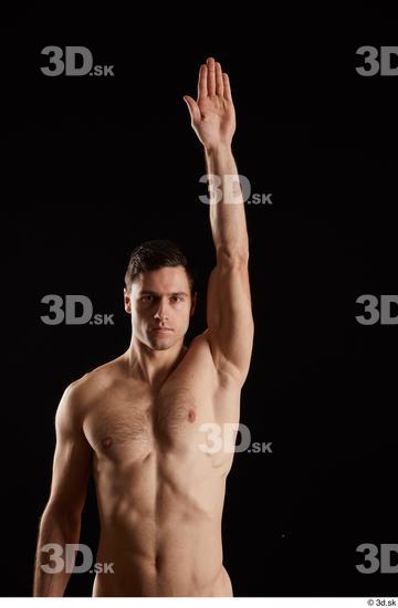 Man White Athletic Male Studio Poses